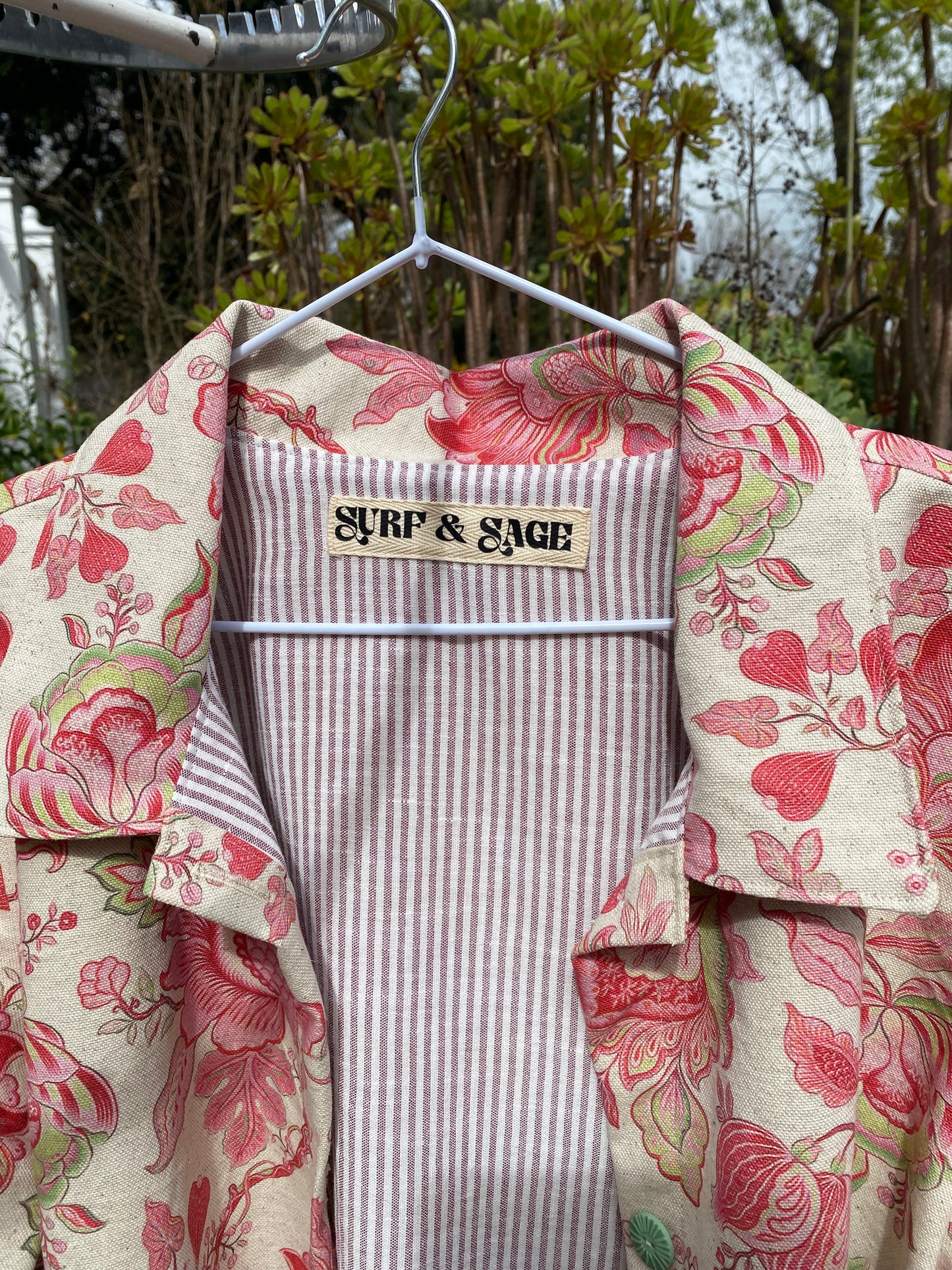 Sage Jacket - Pink Floral [L]